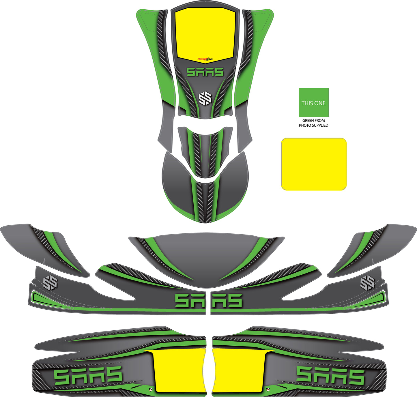 Kit graphique SAAS Karting - XTR22 Evo