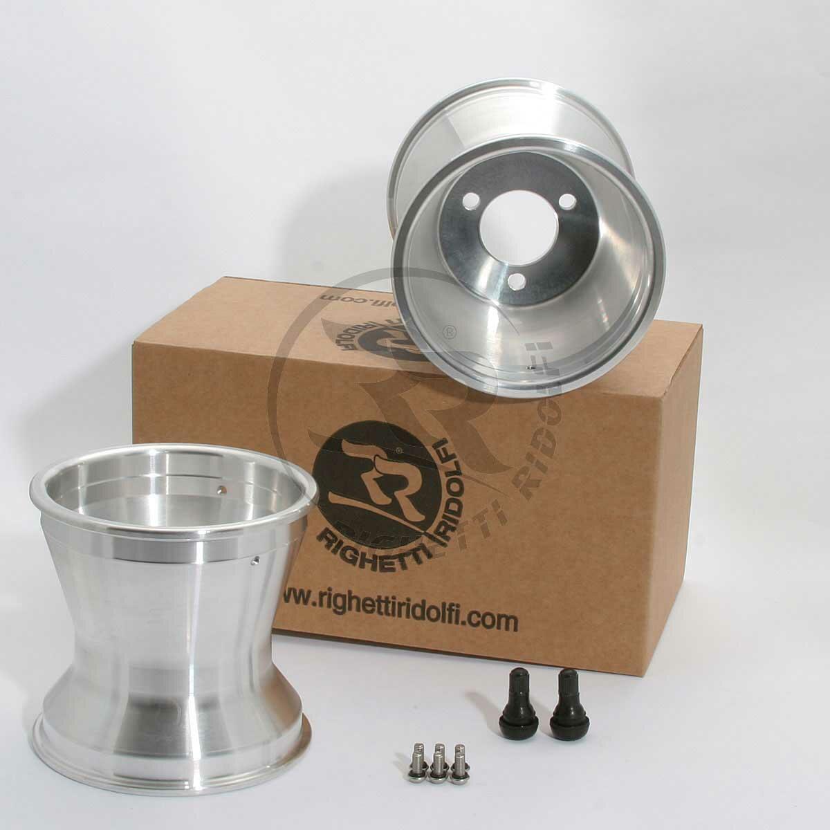 Paire de jantes avant en aluminium 130mm