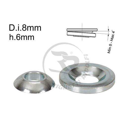 Entretoises de hauteur sphériques pour fusée D.8mm